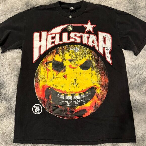 Hellstar Other - Hellstar Smiley Face Black Tee Mens Size Medium or Large